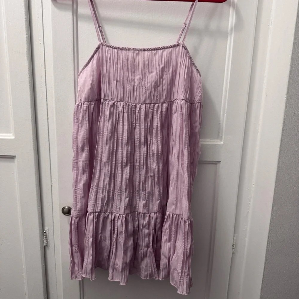 Urban Outfitters Lavender Tiered Mini Sundress